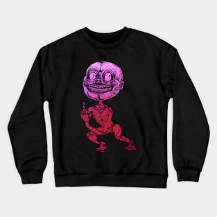 Big Eyes and Smiles Sketch Dark Surrealistic Art Crewneck Sweatshirt